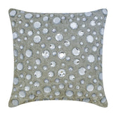 Diamonds Everywhere - Silver Art Silk Throw Pillow Cover