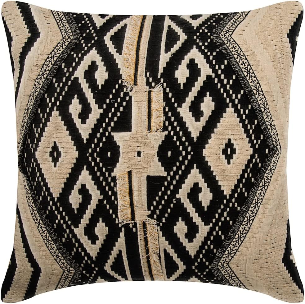 Moroccan Lounge Weave Design Decorative Pillow Cover