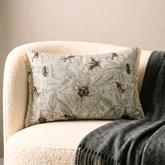 Beige Cotton Decorative Lumbar Pillow Cover - Night Crawlers