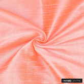 Peach And Coral Faux Silk Fabric By The Yard