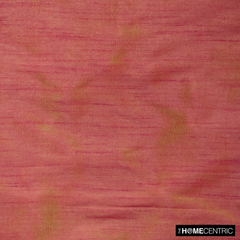 Pink & Yellow Art Silk/Faux Silk Fabric by the Yard