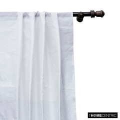 White Art Silk / Faux Silk Fabric By The Yard