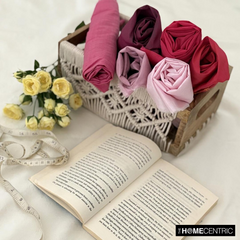 Light Fuchsia Pink Art Silk / Faux Silk Fabric By The Yard