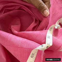 Light Fuchsia Pink Art Silk / Faux Silk Fabric By The Yard