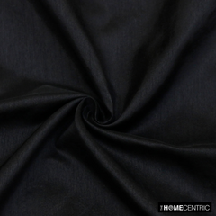 Black Faux Silk Fabric By The Yard