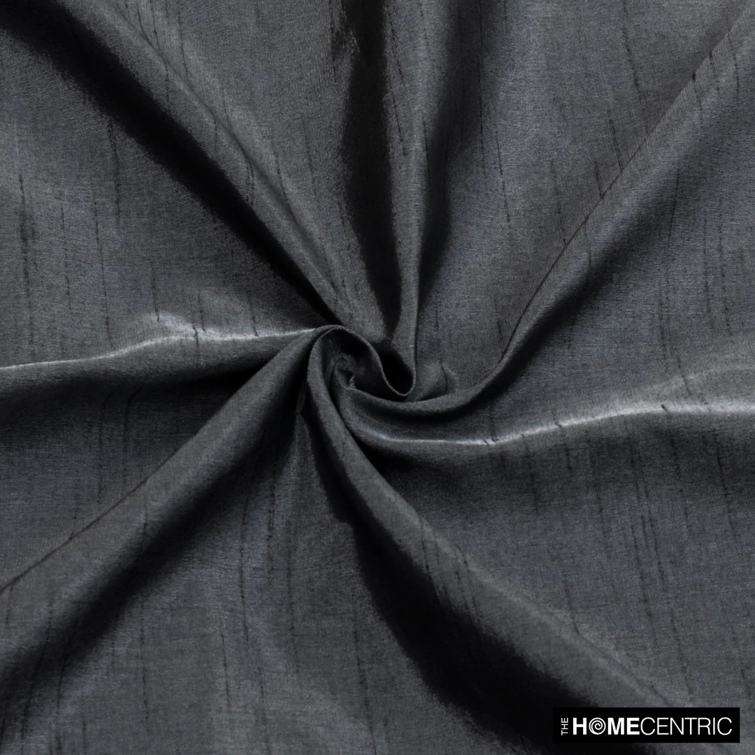 Charcoal Gray Faux Silk Fabric By The Yard