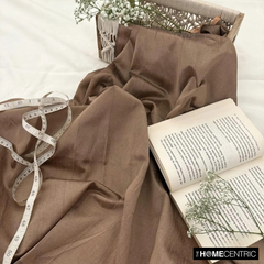 Copper Art Silk / Faux Silk Fabric By The Yard