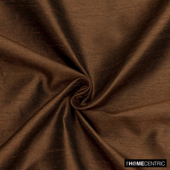 Dark Chocolate Faux Silk Fabric By The Yard
