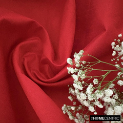 Blood Red Art Silk / Faux Silk Fabric By The Yard