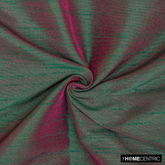 Green And Fuchsia Faux Silk Fabric By The Yard