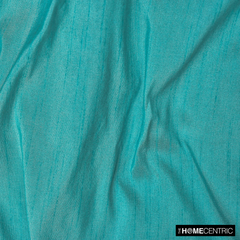 Aqua Art Silk / Faux Silk Fabric By The Yard