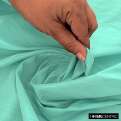 Capri Sea Green Art Silk / Faux Silk Fabric By The Yard