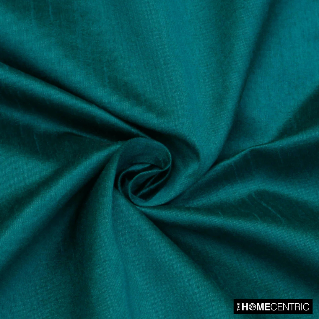 Peacock Blueish Green Faux Silk Fabric By The Yard
