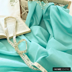 Sea Green Art Silk / Faux Silk Fabric By The Yard