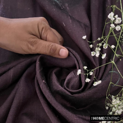 Dark Wine Silk Dupioni Fabric By The Yard