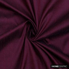 Wine Silk Dupioni Fabric By The Yard