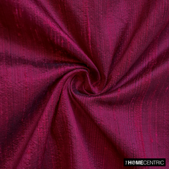 Magenta Red Silk Dupioni Fabric By The Yard