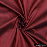 Maroon Silk Dupioni Fabric By The Yard