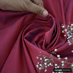 Red, Ink Blue Silk Dupioni Fabric By The Yard