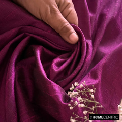 Dark Fuchsia Pink Silk Dupioni Fabric By The Yard