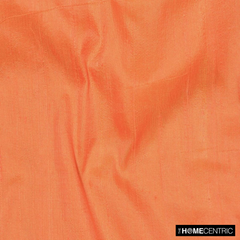 Peach Orange Silk Dupioni Fabric By The Yard