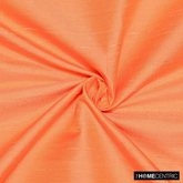 Peach Orange Silk Dupioni Fabric By The Yard