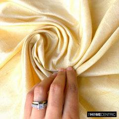 Light Gold Silk Dupioni Fabric By The Yard