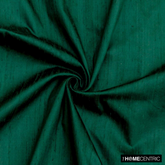 Dark Green Silk Dupioni Fabric By The Yard