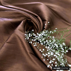 Bronze 100% Pure Silk Dupioni Fabric By The Yard