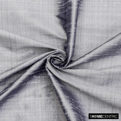 Silver Gray 100% Pure Silk Fabric By The Yard