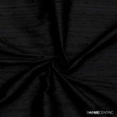 Black 100% Pure Silk Fabric By The Yard
