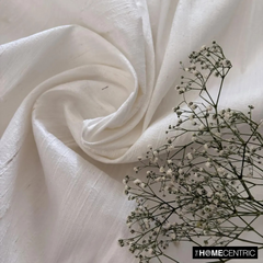 Ivory 100% Pure Silk Dupioni Fabric By The Yard