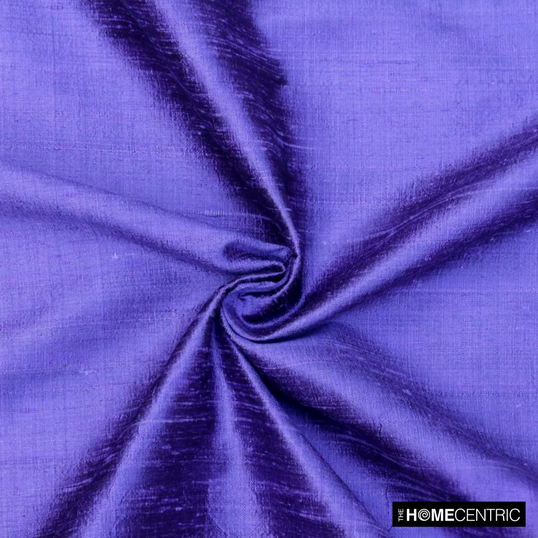 Purple 100% Pure Silk Fabric By The Yard, Purple Silk Fabric, Pure Silk Dupioni Bridal Dress Fabric, Upholstery Curtain Wholesale Fabric