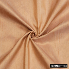 Melon Orange Art Silk / Faux Silk Fabric By The Yard