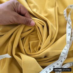 Mustard Yellow High Quality Plush Velvet Fabric by the Yard