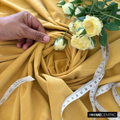 Mustard Yellow High Quality Plush Velvet Fabric by the Yard