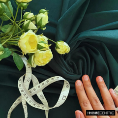 Dark Olive Green High Quality Plush Velvet Fabric by the Yard