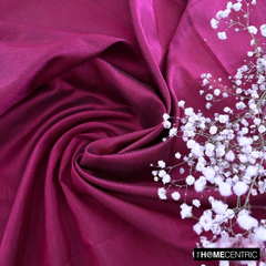 Boysenberry Purple Art Silk / Faux Silk Fabric By The Yard