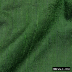 Dark Moss Green Silk Dupioni Fabric By The Yard