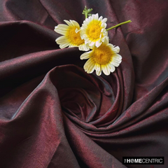 Brown Silk Dupioni Fabric By The Yard