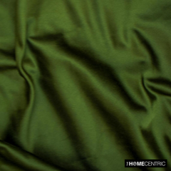 Olive Green Heavy Satin Fabric by the Yard