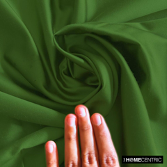 Olive Green Heavy Satin Fabric by the Yard