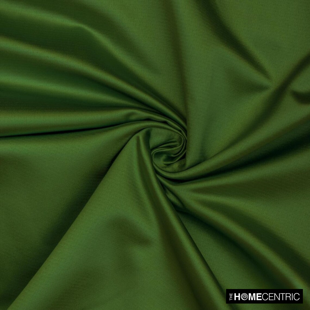 Olive Green Heavy Satin Fabric by the Yard