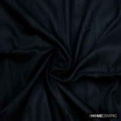 Black Silk Dupioni Fabric By The Yard, 41 inches Black Silk Fabric, Slubbed Silk Dupioni, Bridal Dress Silk Fabric, Wholesale Silk Dupioni Fabric
