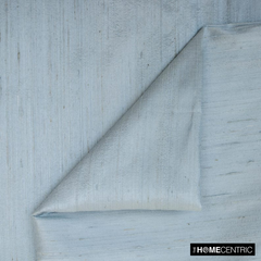 Ice Blue 100% Pure Silk Dupioni Fabric By The Yard