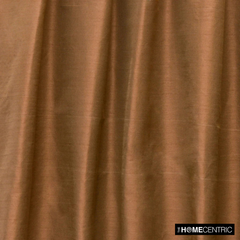 Dark Tan Art Silk / Faux Silk Fabric By The Yard