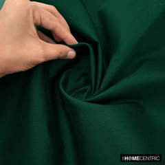 Bottle Green Art Silk / Faux Silk Fabric By The Yard