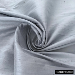 Ice Blue 100% Pure Silk Dupioni Fabric By The Yard