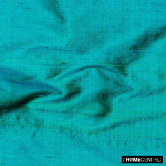 Turquoise Green 100% Pure Silk Dupioni Fabric By The Yard