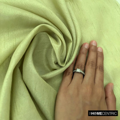 Gooseberry Green Art Silk / Faux Silk Fabric By The Yard